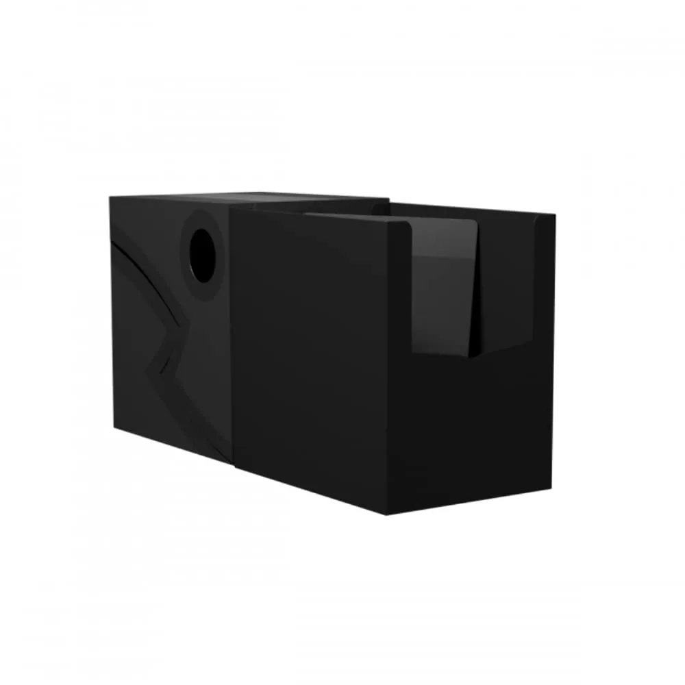 Dragon Shield Double Shell Black — Open Shell View
