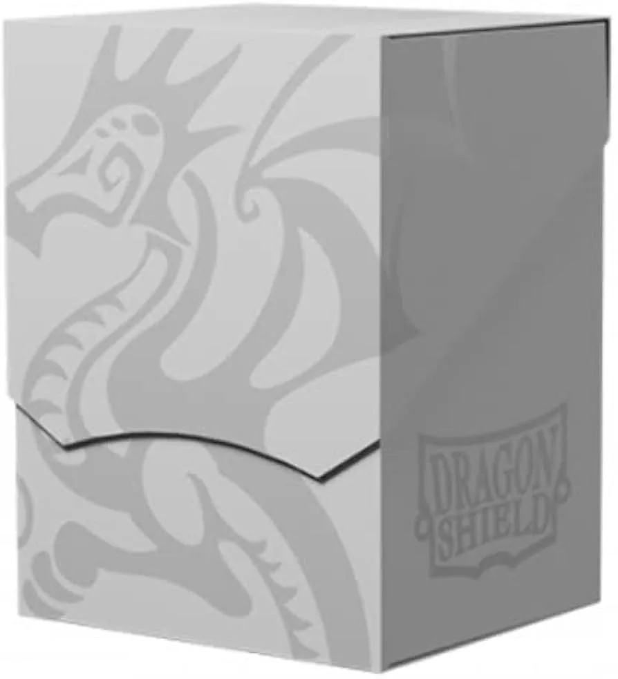 Dragon Shield Deck Shell Ashen White — Angle View