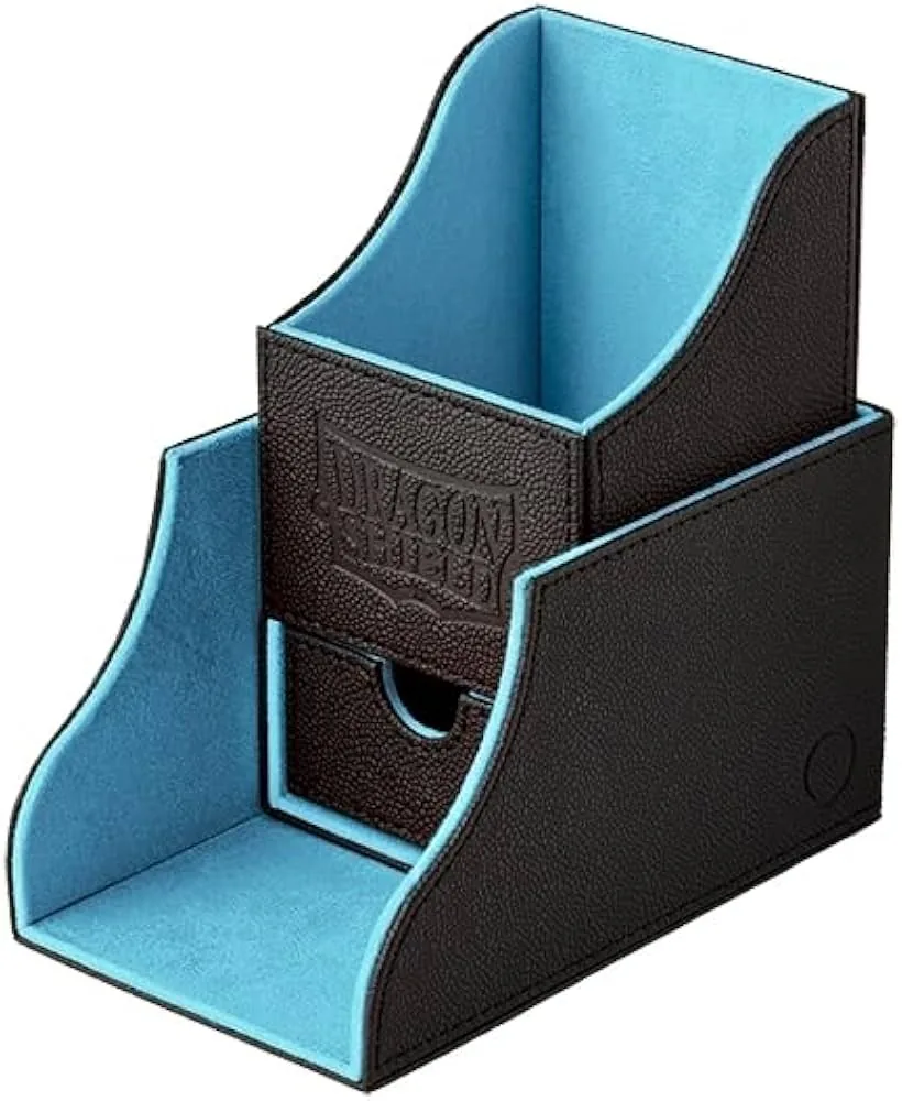 Dragon Shield Nest+ Black/Blue Deck Box — Closed View