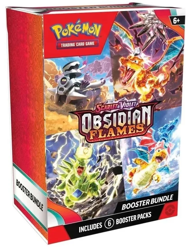 Pokemon TCG Obsidian Flames Booster Bundle 6 Packs Sealed SV3