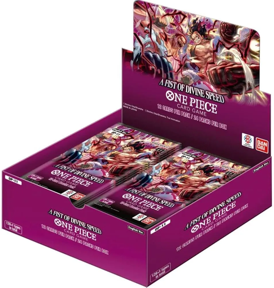 One Piece Card Game OP-11 Fist of Divine Speed Booster Box Sealed English OPTCG